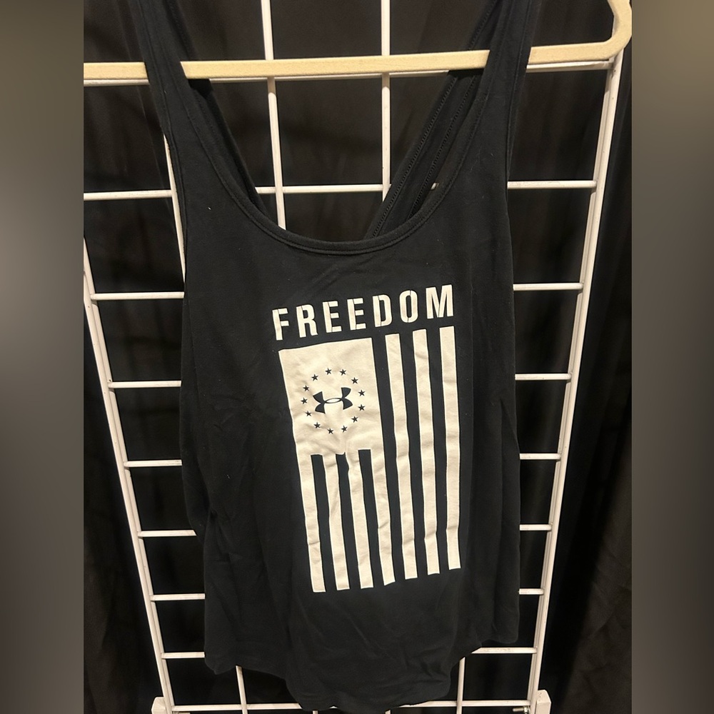 Under Armour Women's Black Freedom Graphic Tank